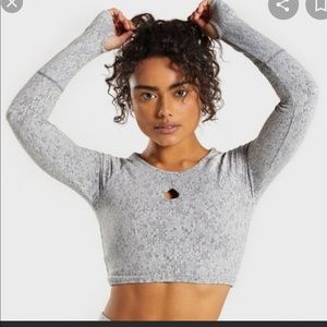 Gymshark cropped long sleeve top - brand new